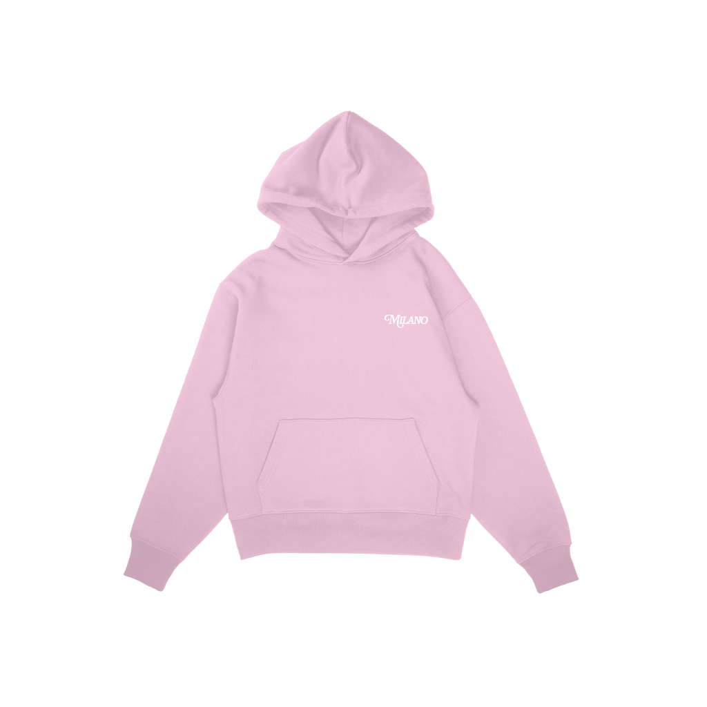 Hoodie 'Au Revoir' Rose