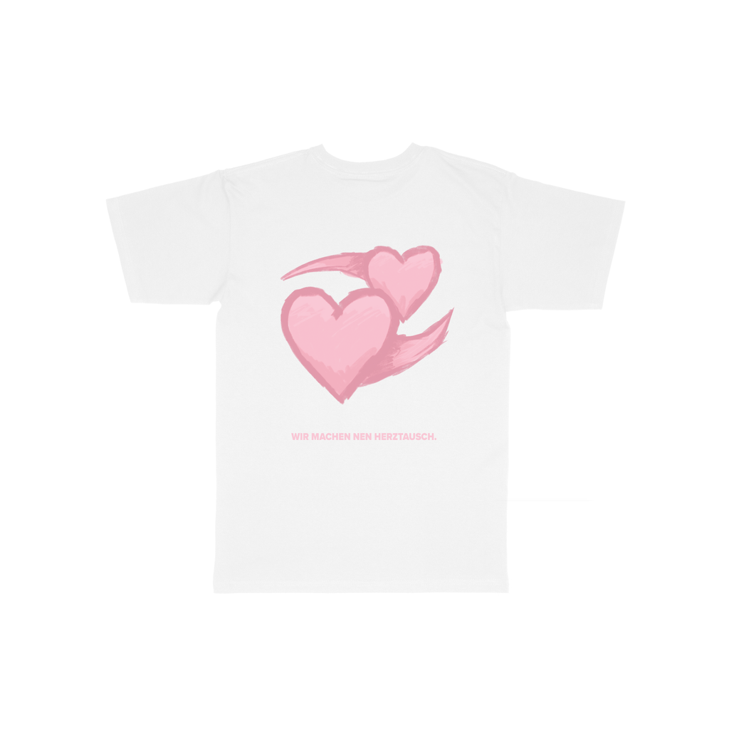 'Herztausch' T-Shirt Rosa