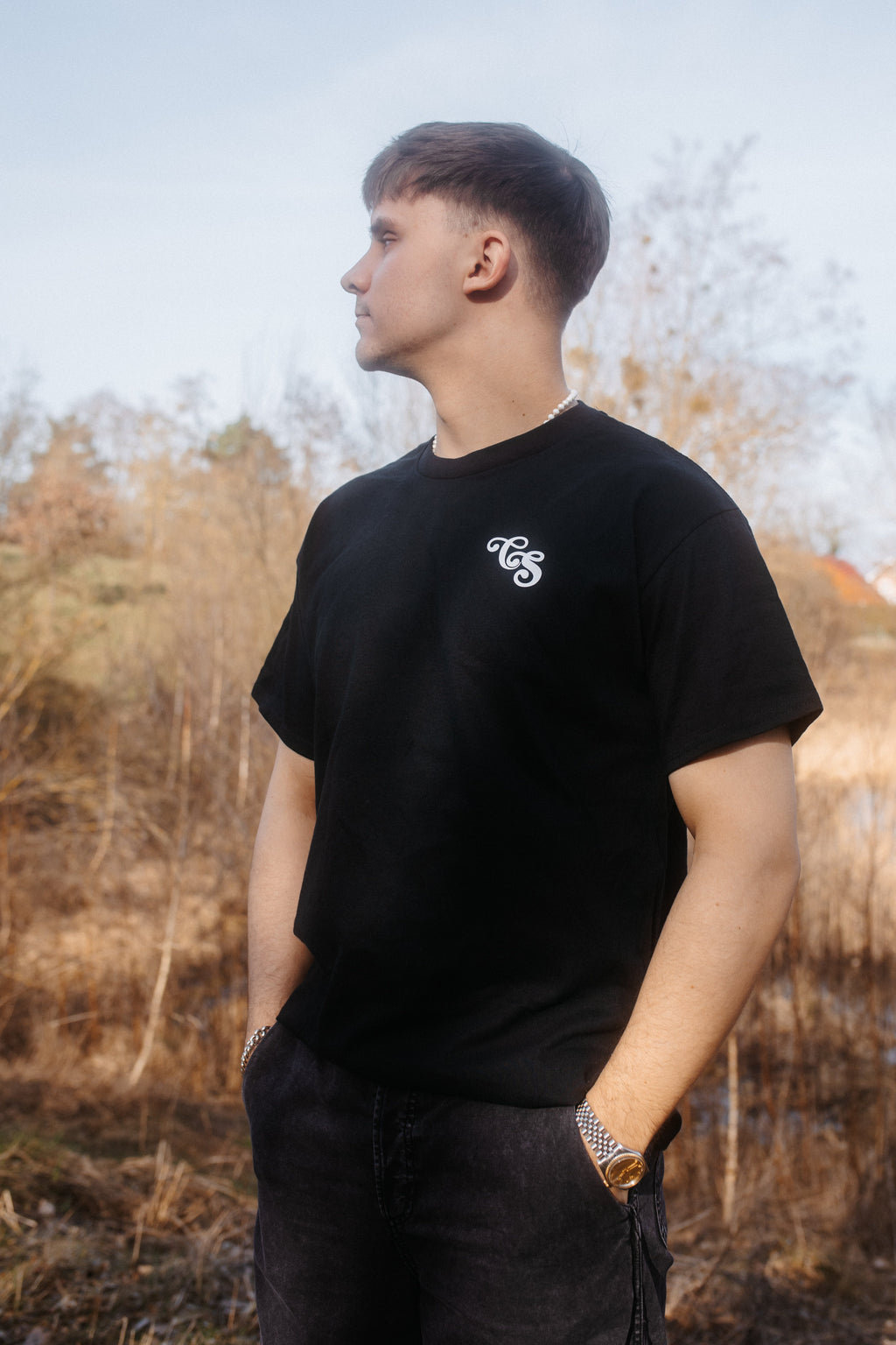 'Blaue Rosen' T-Shirt