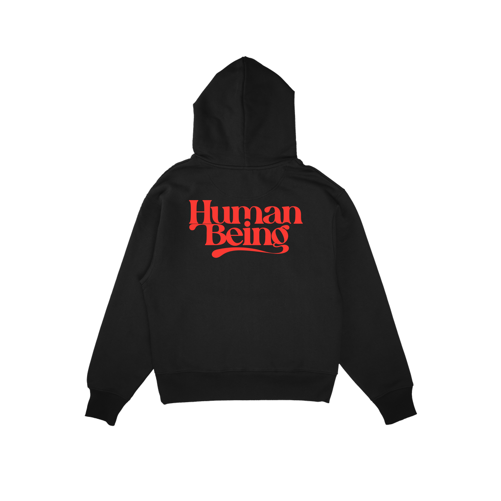 Humanbeeing schwarzer Hoodie bei Nico Santos