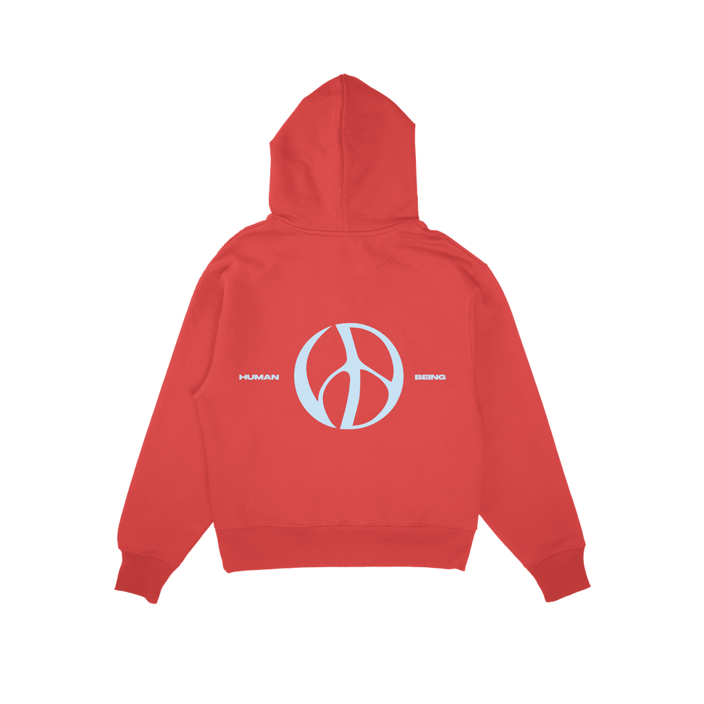 humanbeeing roter Hoodie bei Nico Santos