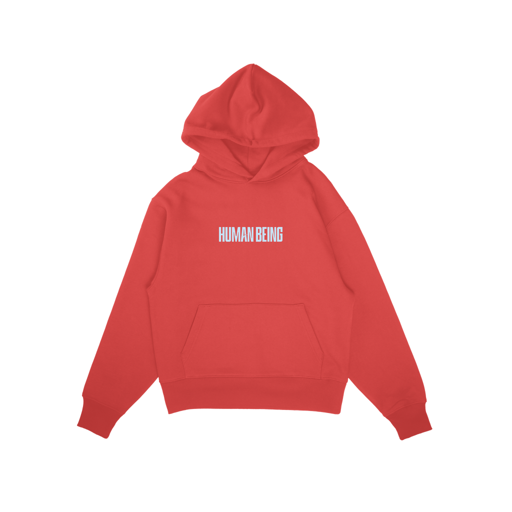 Hoodie 'Human Being' Red