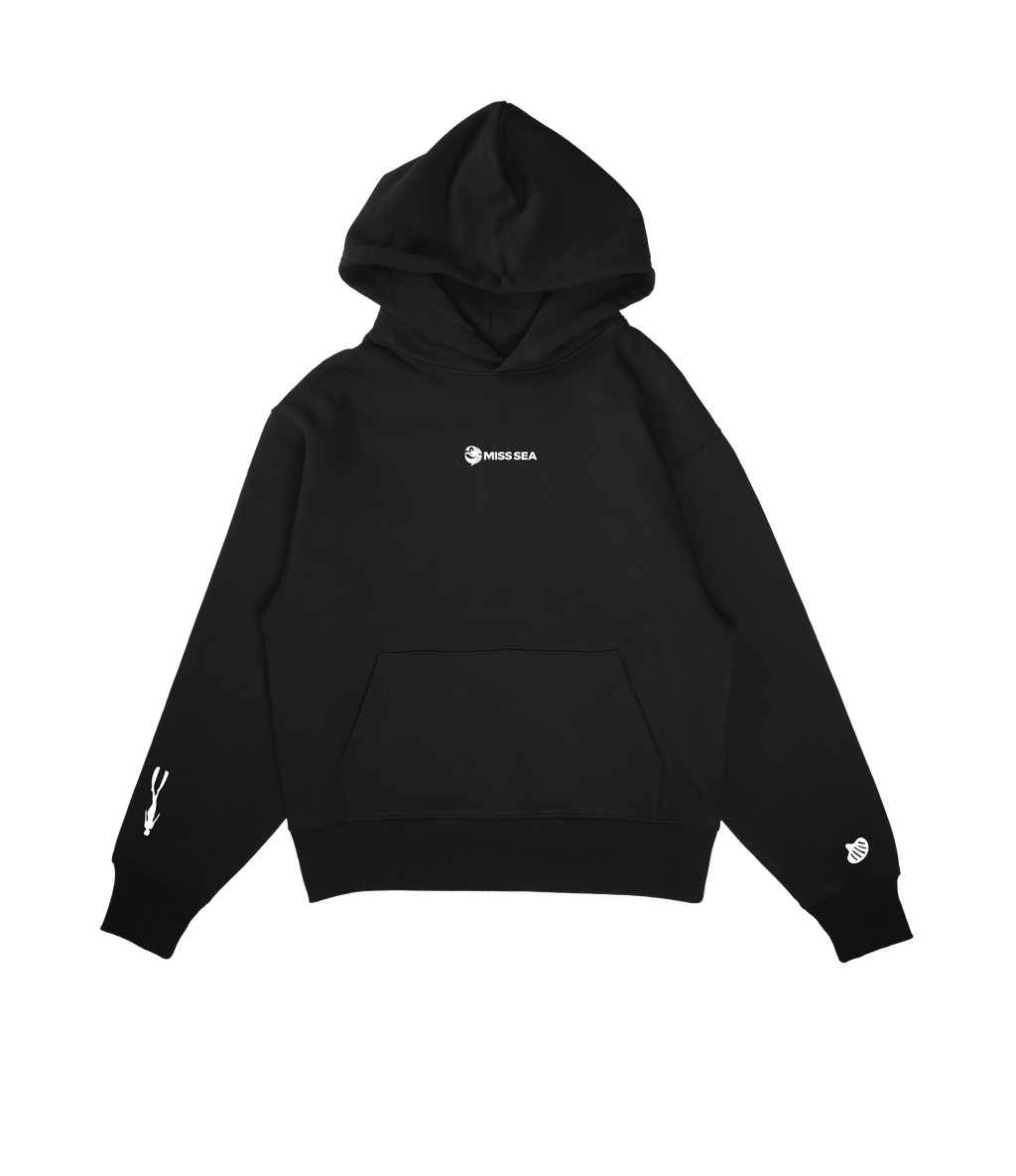 Miss Sea Logo Hoodie Black